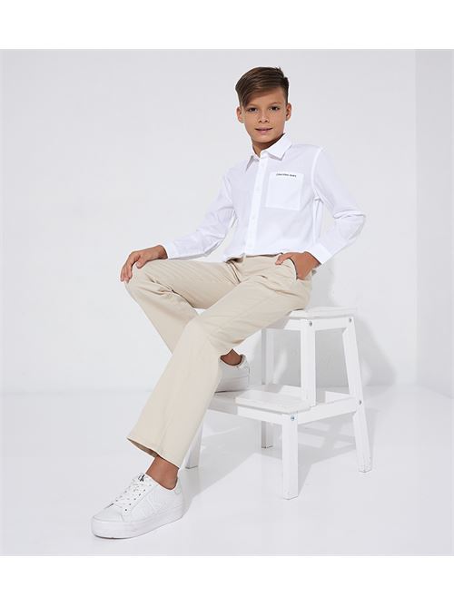 CEREMONY TWILL CHINO PANTS CALVIN KLEIN JEANS | IB0IB01678/ACI